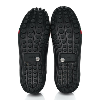 Gucci Calfskin Bayadere Bee Ballerina Flats 39.5 Black 5 of 9