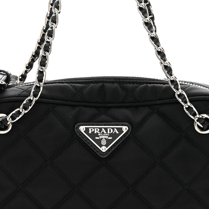 Prada Nylon Tessuto Impuntu Quilted Bandoliera Crossbody Bag Black 5 of 10
