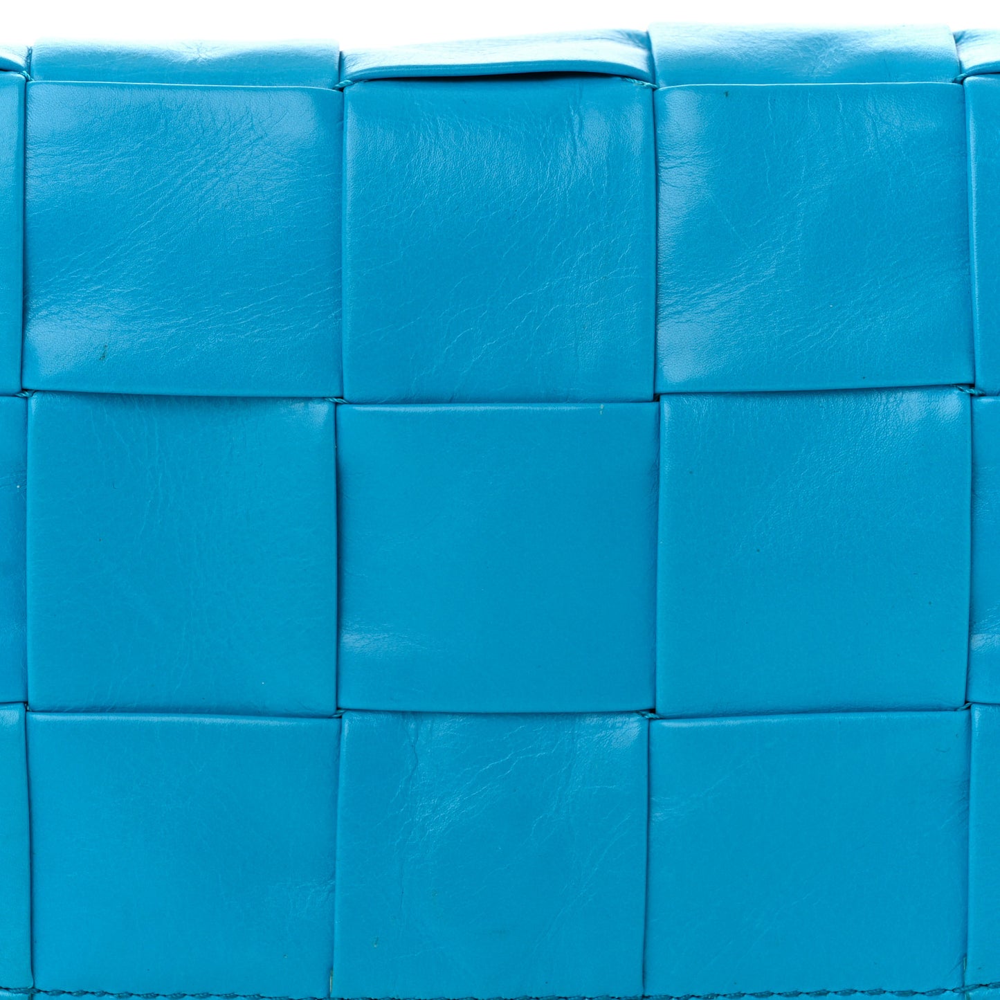 Paper Calfskin Maxi Intreccio Cassette Crossbody Bag Pool