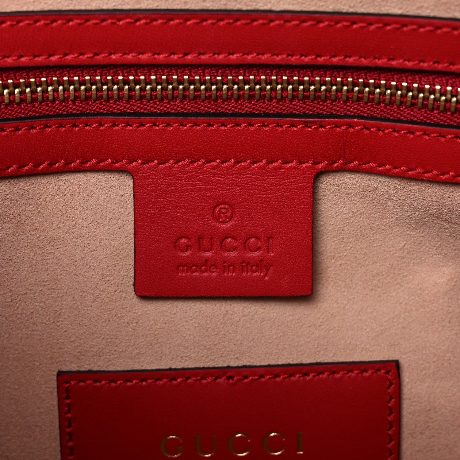 Gucci GG Supreme Monogram Kingsnake Heart Embroidered Small Boston Red 6 of 12