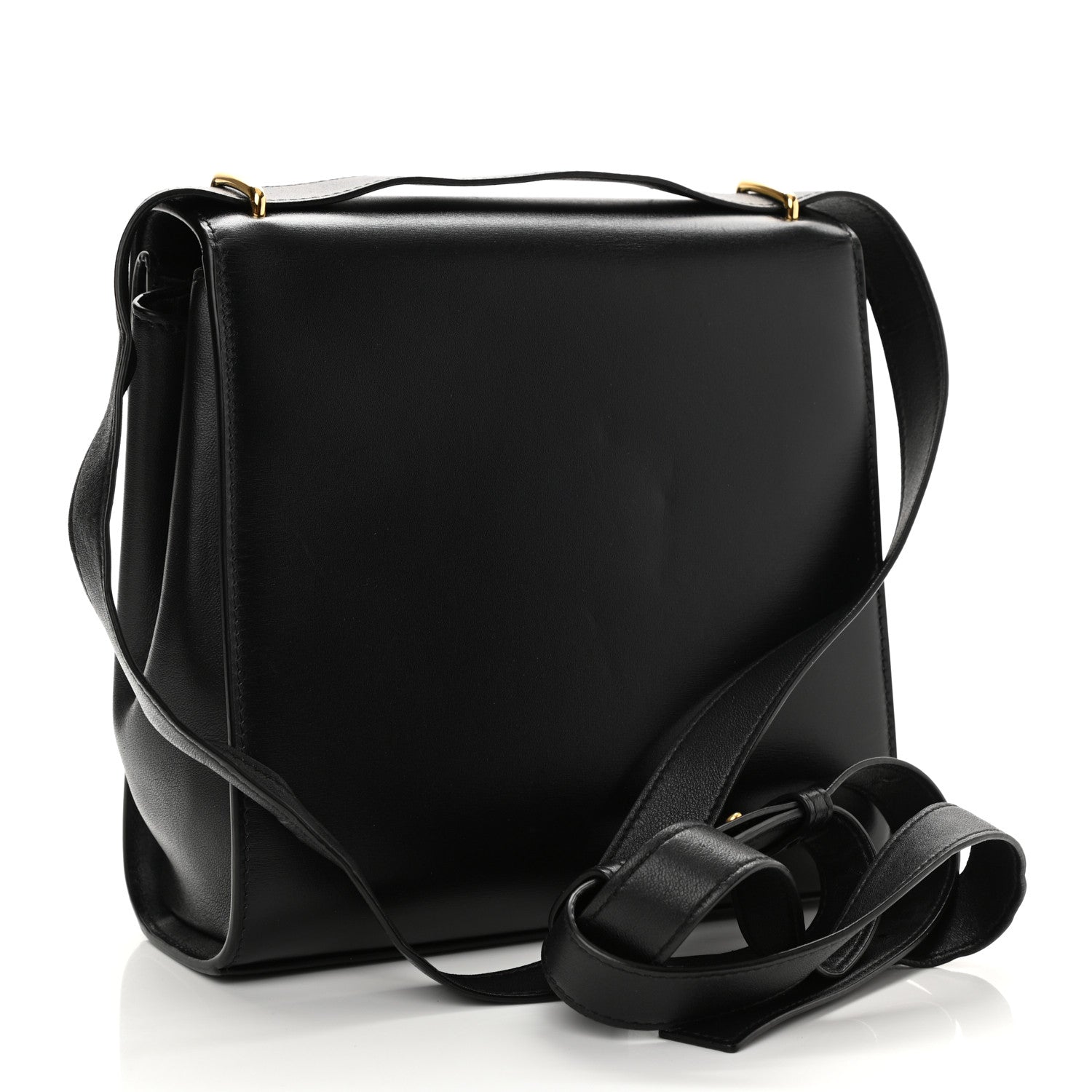 Bottega Veneta Box Calfskin Nappa Clip Bag Black 3 of 7