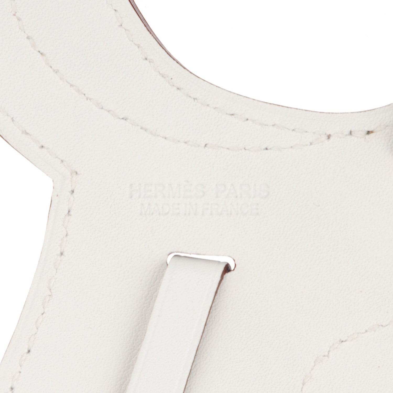 Hermes Swift Paddock Selle Horse Saddle Bag Charm Rose Sakura White 2 of 5
