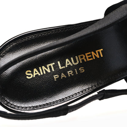 Saint Laurent Velluto Master Raso Regale Victoire 115 Slingback Pumps 38.5 8 of 10