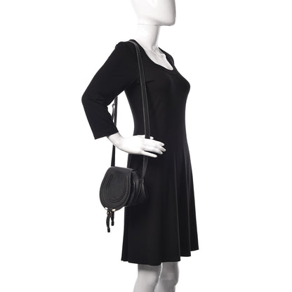 Chloe Calfskin Mini Marcie Round Crossbody Bag Black 2 of 13