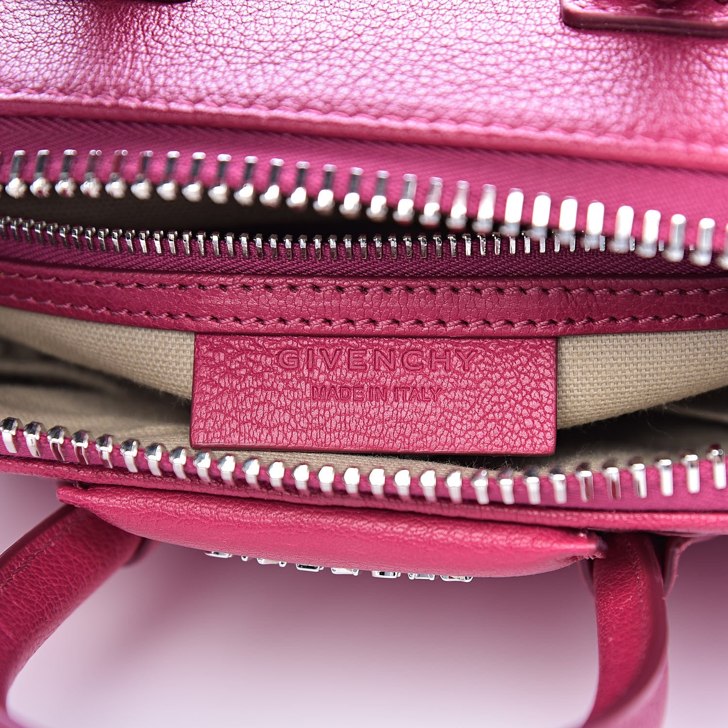 Givenchy Sugar Goatskin Mini Antigona Fushia 6 of 10