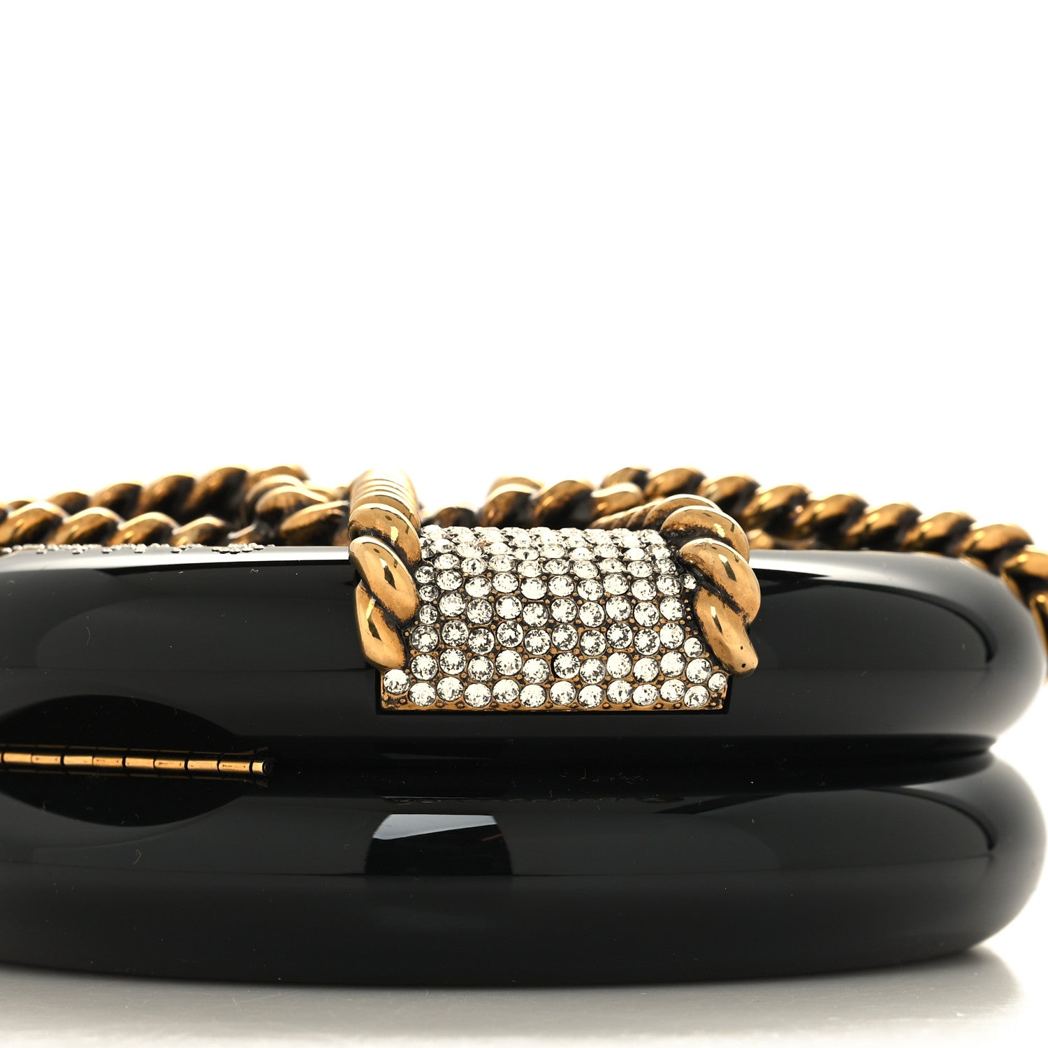 Chanel Resin Crystal Rescue Wheel Minaudière Black 10 of 10