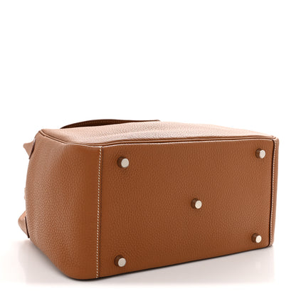 Hermes Taurillon Clemence Lindy 26 Gold 4 of 11