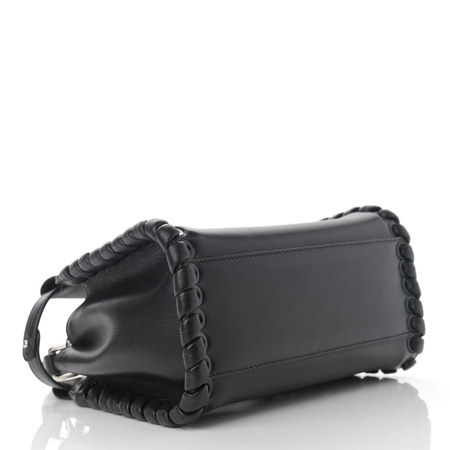 Nappa Lace Up Mini Peekaboo Iconic Satchel Black