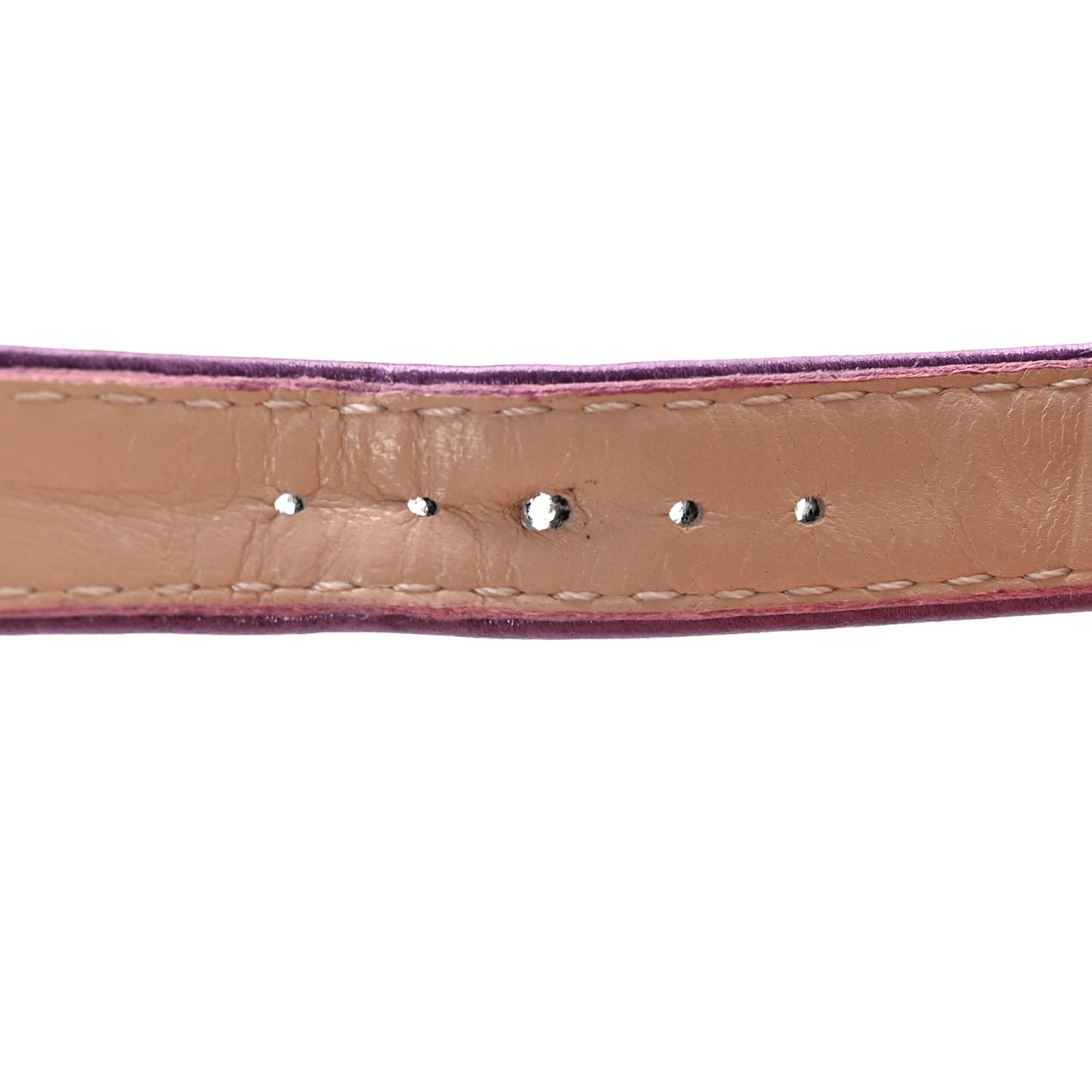 Metallic Nappa Horsebit Cross Strap 95mm Sandals 38.5 Violet