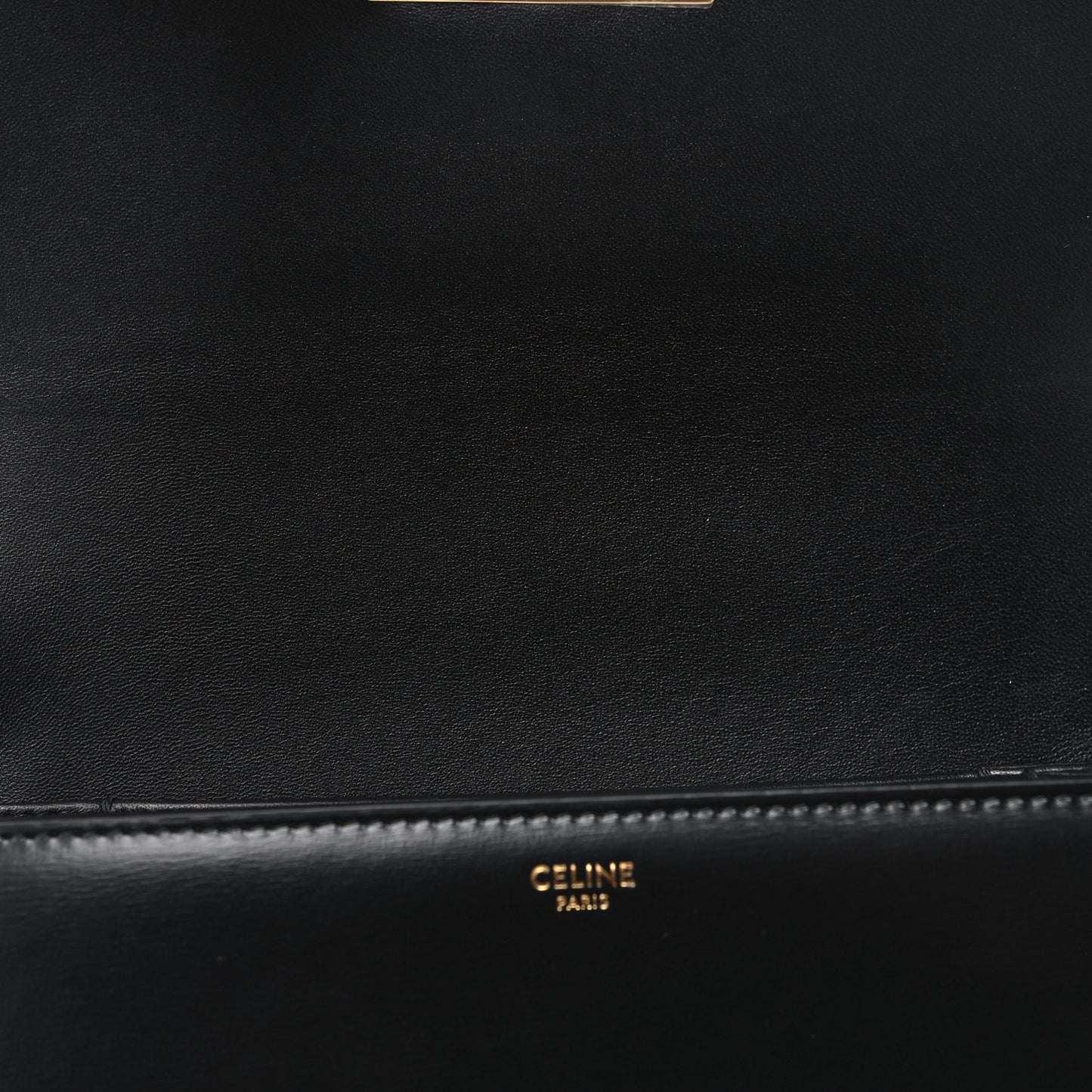 Shiny Calfskin Medium Triomphe Black
