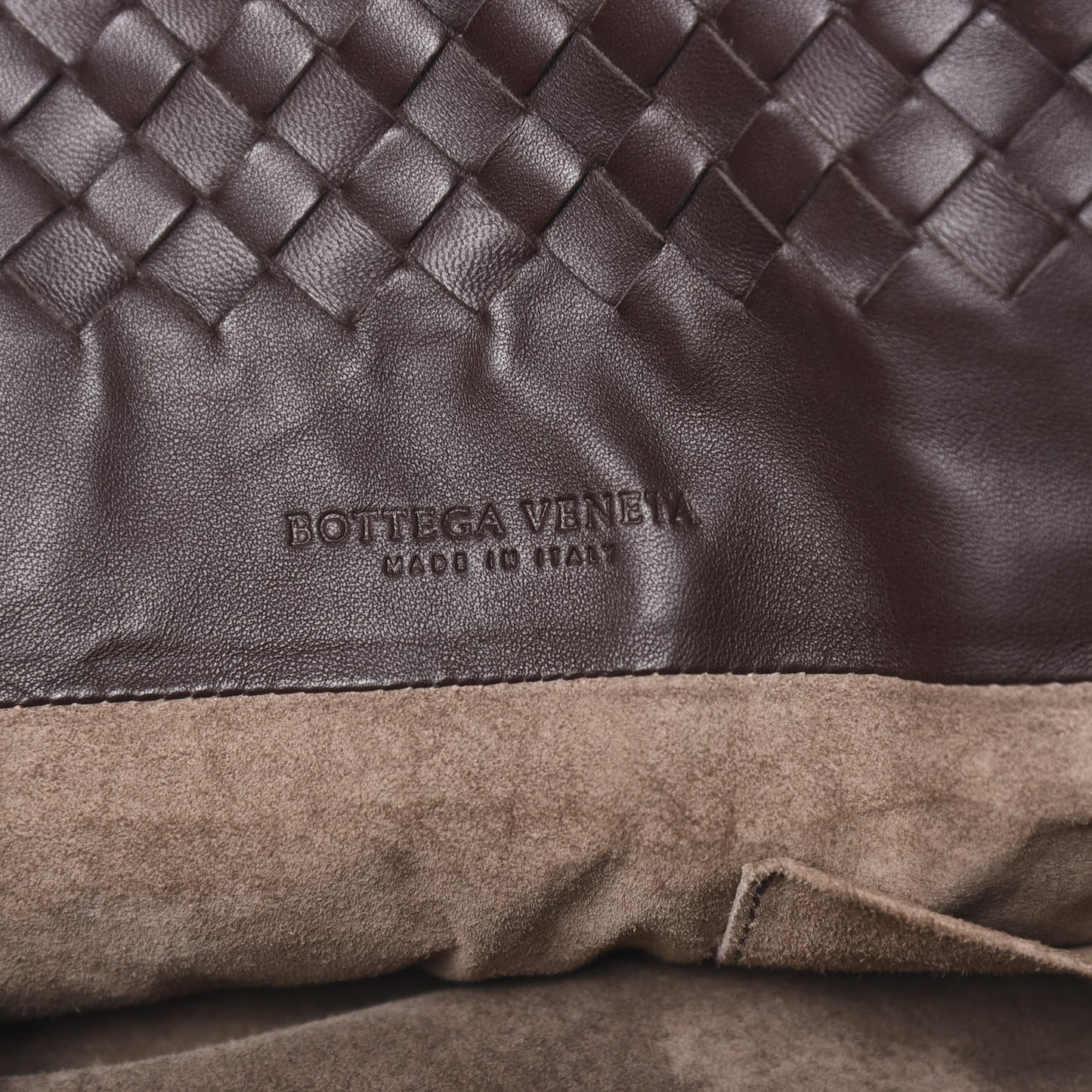 Nappa Intrecciato Large Tote Coffee