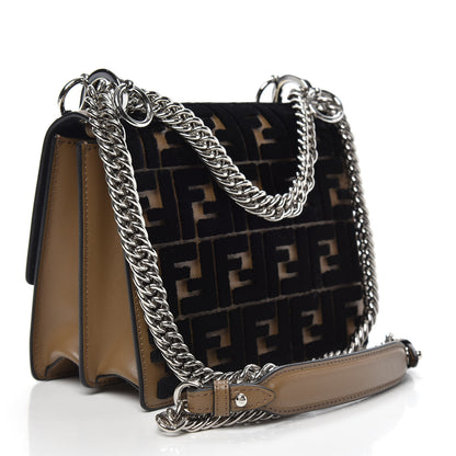 Fendi Calfskin FF Reloaded Small Kan I Shoulder Bag Maya Black 4 of 11