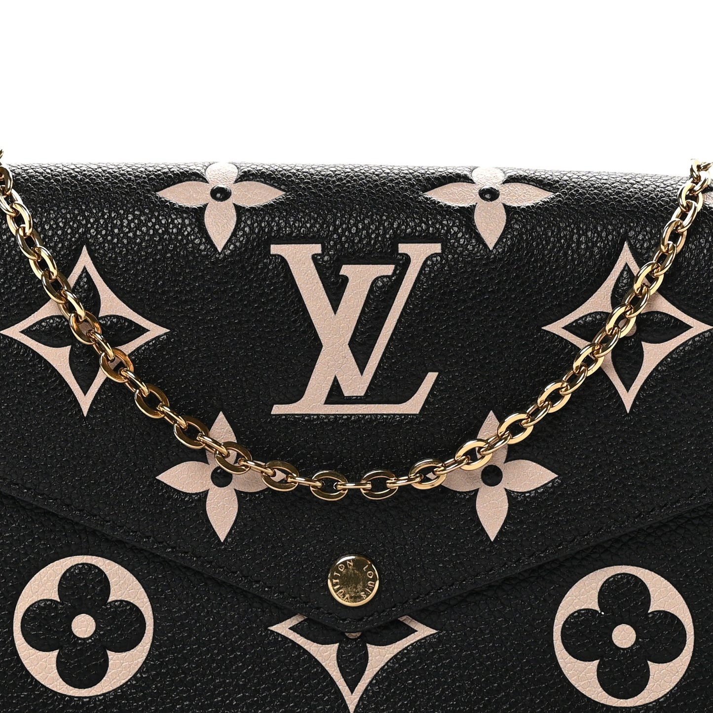 Empreinte Monogram Giant Felicie Pochette Black Beige