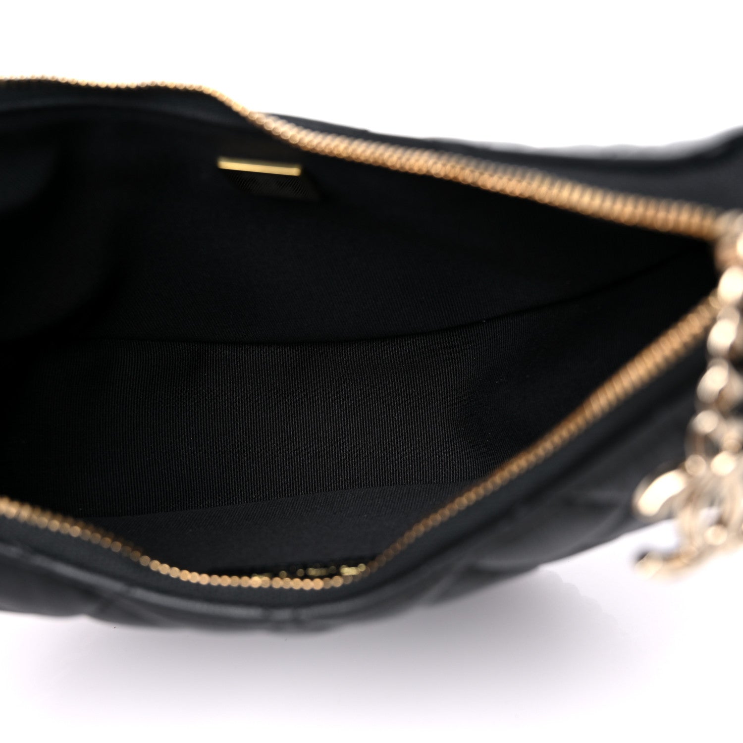 Chanel Lambskin Quilted Small Hobo Bag Black 4 of 9