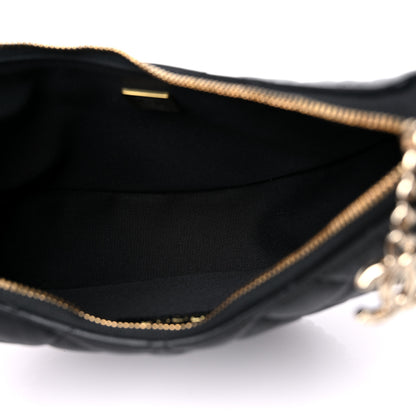 Chanel Lambskin Quilted Small Hobo Bag Black 4 of 9
