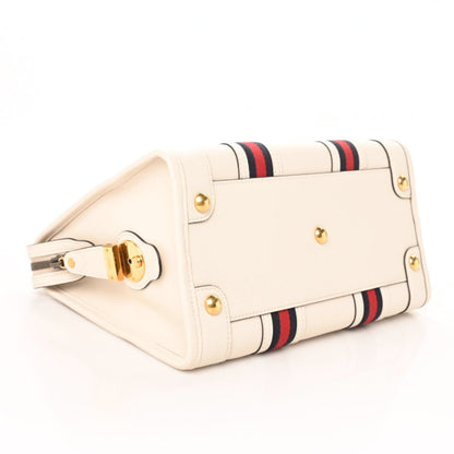 Gucci Koi Calfskin Medium Bauletto Duffle Top Handle Bag White 4 of 10