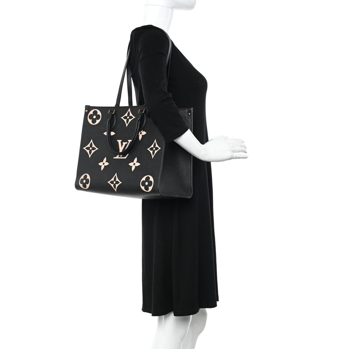 Empreinte Monogram Giant Onthego MM Black Beige
