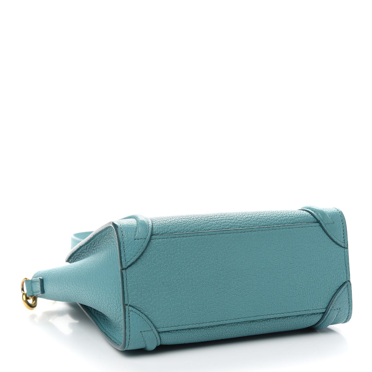 Drummed Calfskin Nano Luggage Celadon