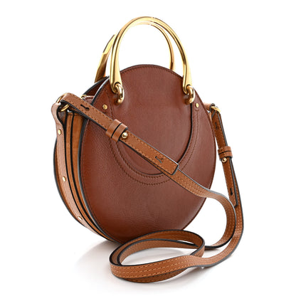 Chloe Shiny Goatskin Smooth Calfskin Suede Small Pixie Bag Saffron Red 3 of 10