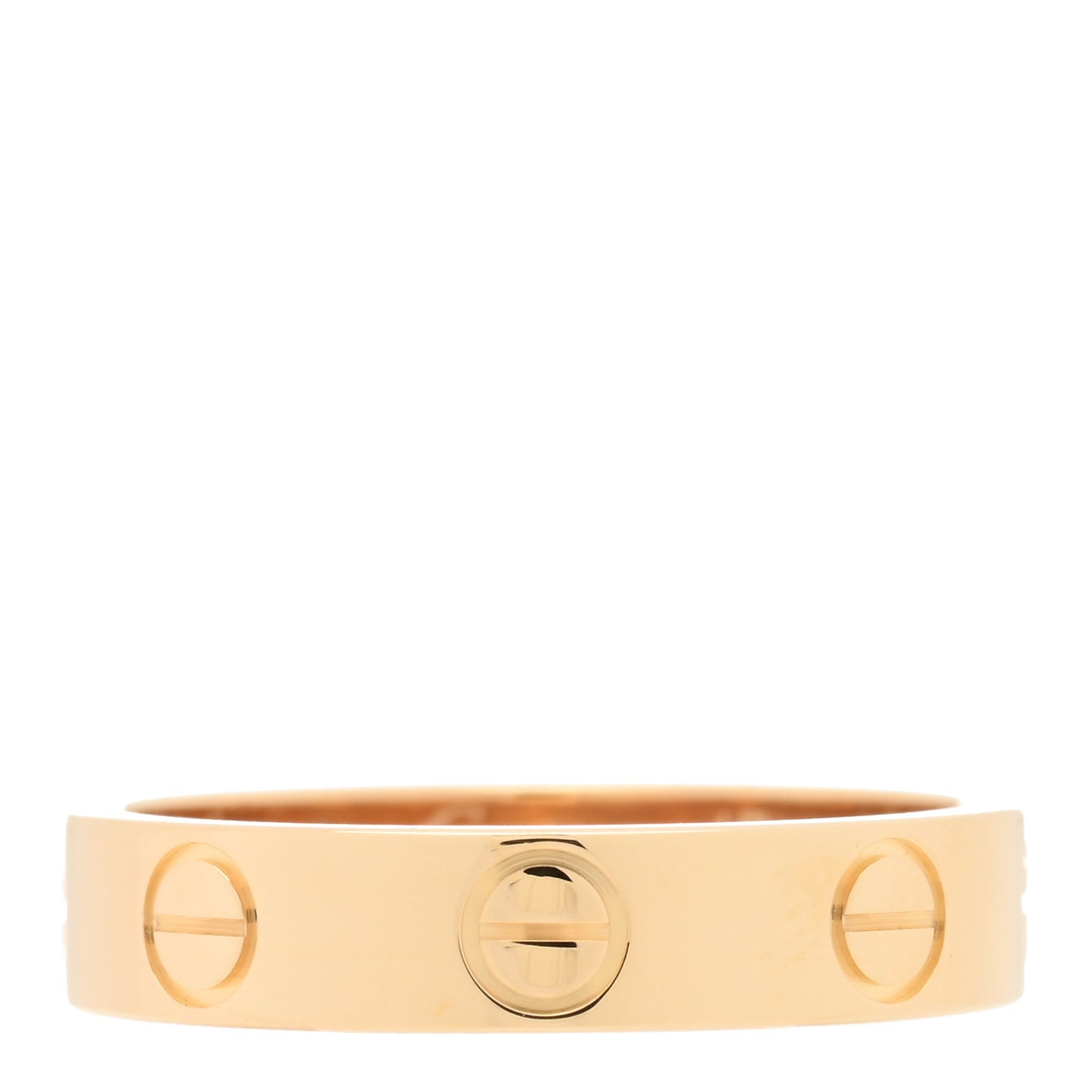 18K Yellow Gold 3.5mm LOVE Wedding Band Ring 47 4