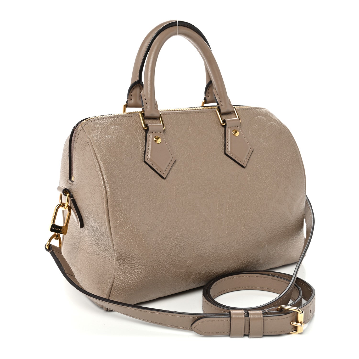 Louis Vuitton Empreinte Monogram Giant Speedy Bandouliere 25 Tourterelle 3 of 9