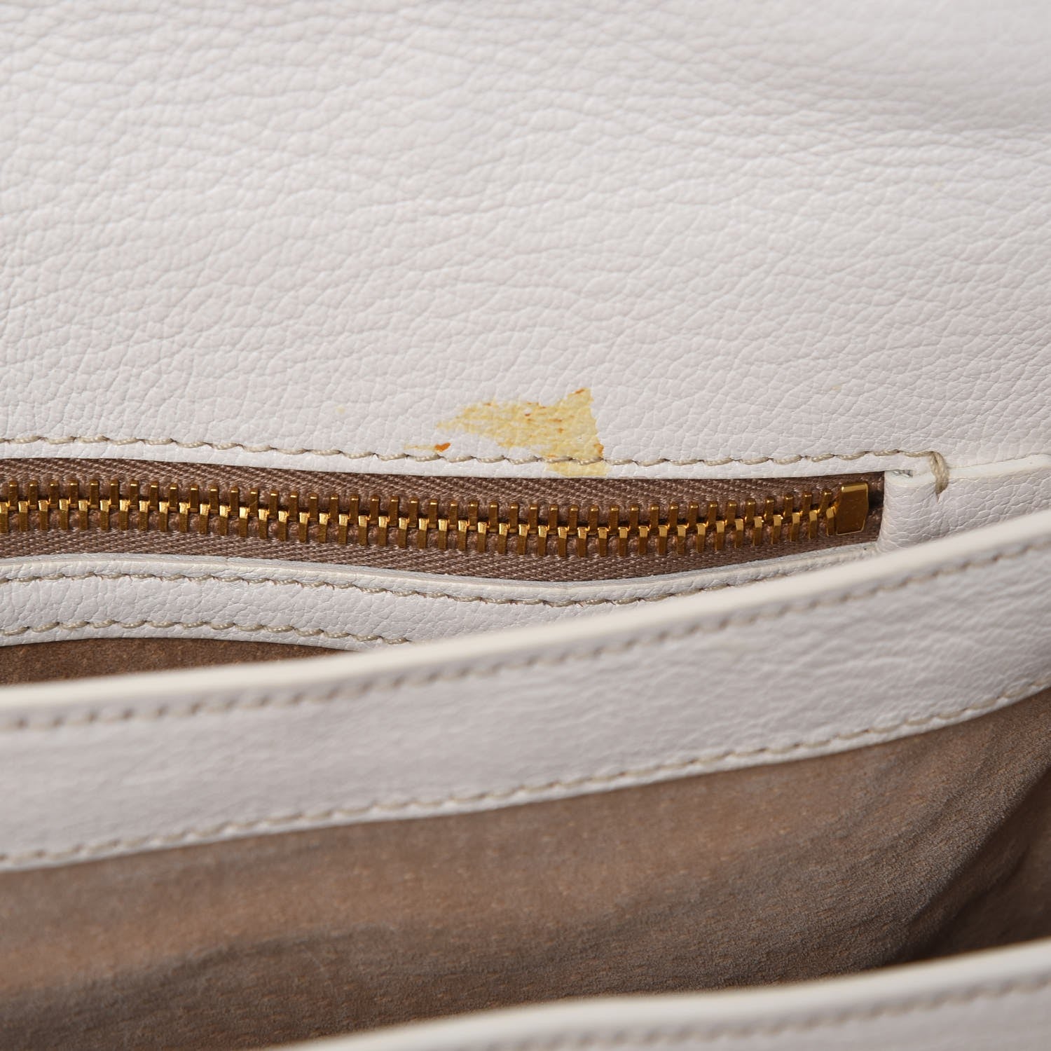 Miu Miu Goatskin Madras Shoulder Bag White 9 of 11