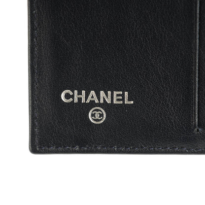 Chanel Caviar Quilted Compact French Flap Wallet Marine 6 of 9