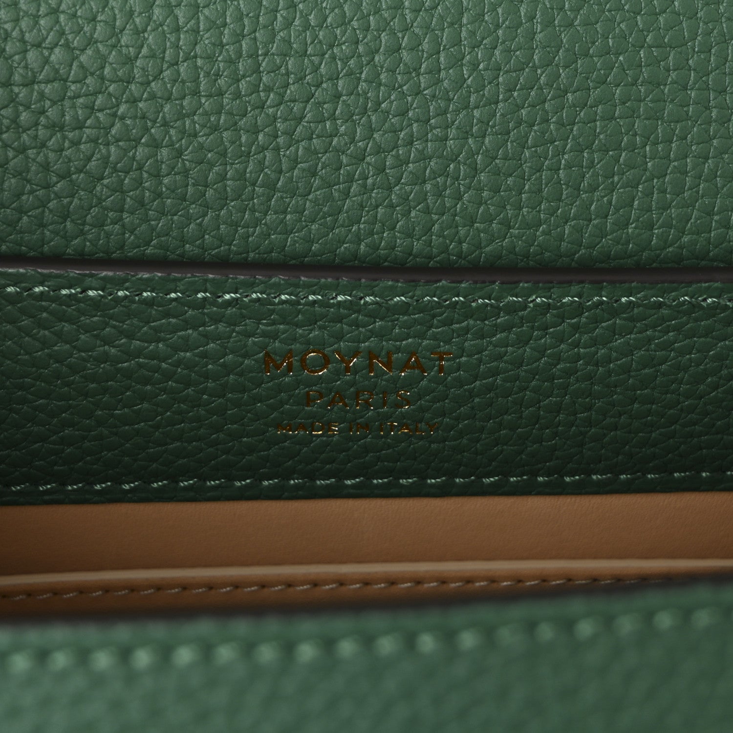 Moynat Taurillon Blush Rejane PM Emerald 6 of 10