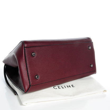 Celine Grained Calfskin Medium Edge Shoulder Bag Blood 4 of 9