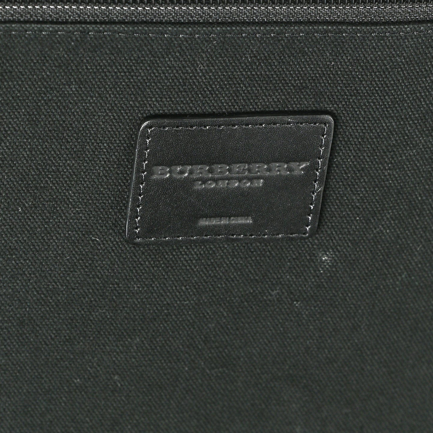 Coated Canvas Haymarket Check Carry-On Suitcase Black