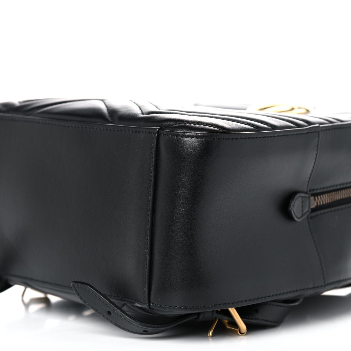 Calfskin Matelasse GG Marmont Backpack Black