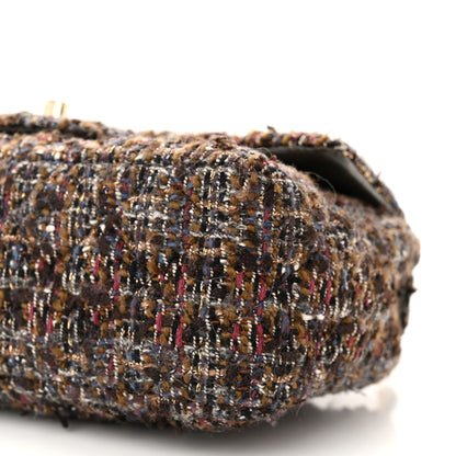 Chanel Tweed Quilted Mini Rectangular Flap Brown Multicolor 10 of 11