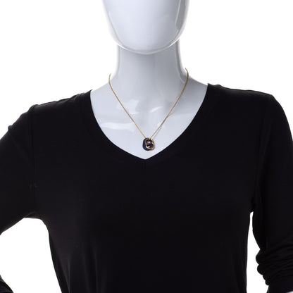 Hermes Swift O'Maillon Pendant Necklace Bleu Nuit 2 of 7