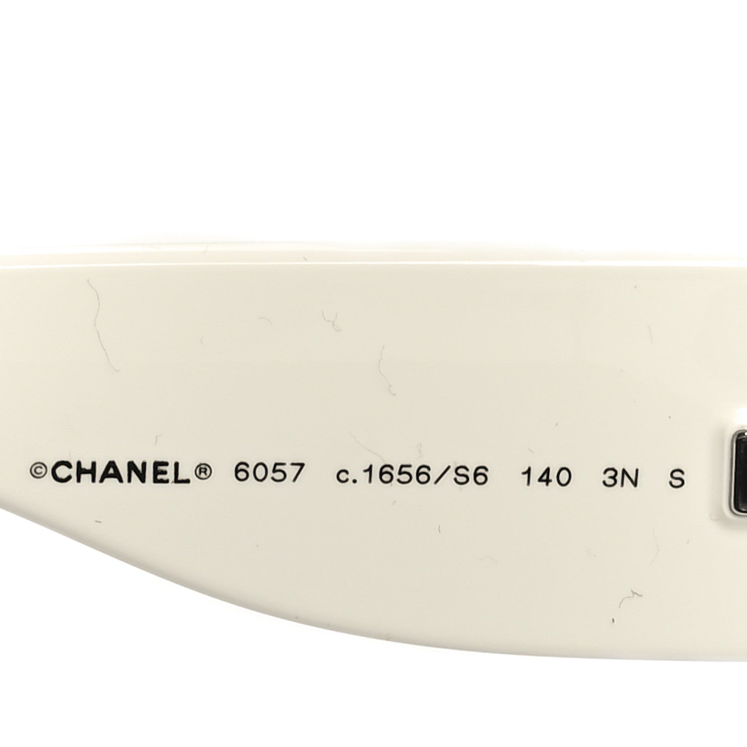 Chanel Acetate Cat Eye Sunglasses 6057 Black White 6 of 7