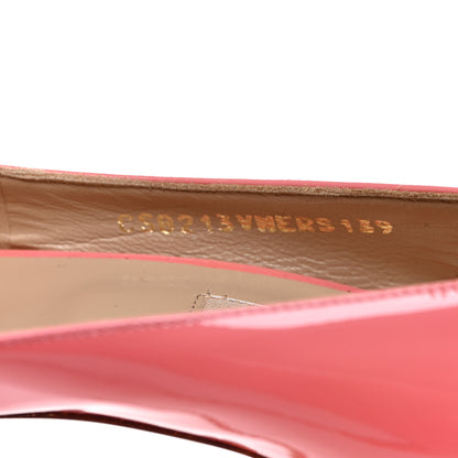 Valentino Garavani Patent Couture Bow Peep Toe 30/125mm Platform Pumps 39 Rosa 9 of 9