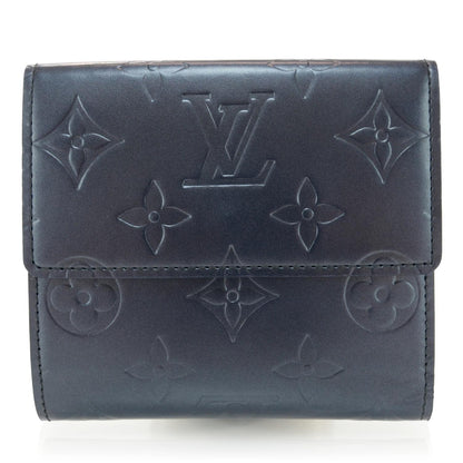 Louis Vuitton Mat Monogram Elise Wallet Blue 1 of 7