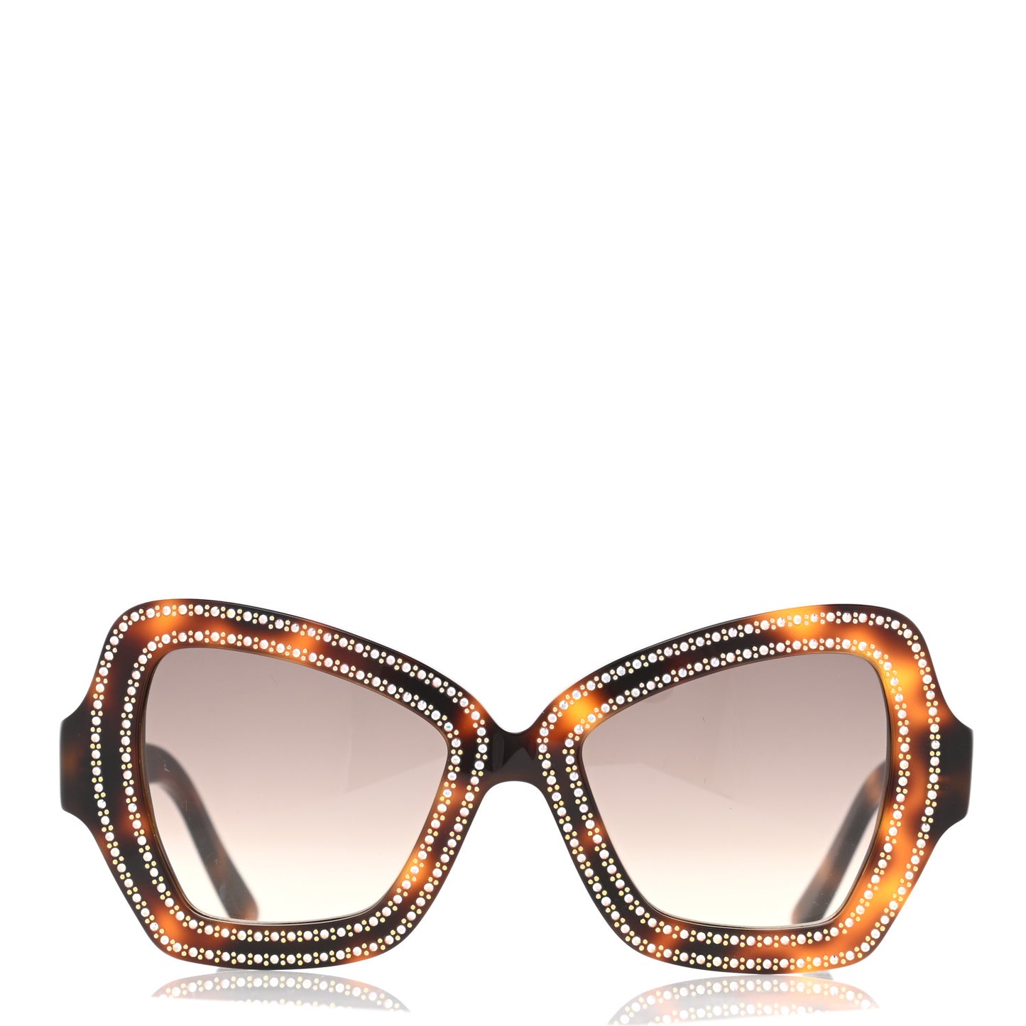 Acetate Crystal Butterfly Sunglasses CL 4067IS Dark Havana