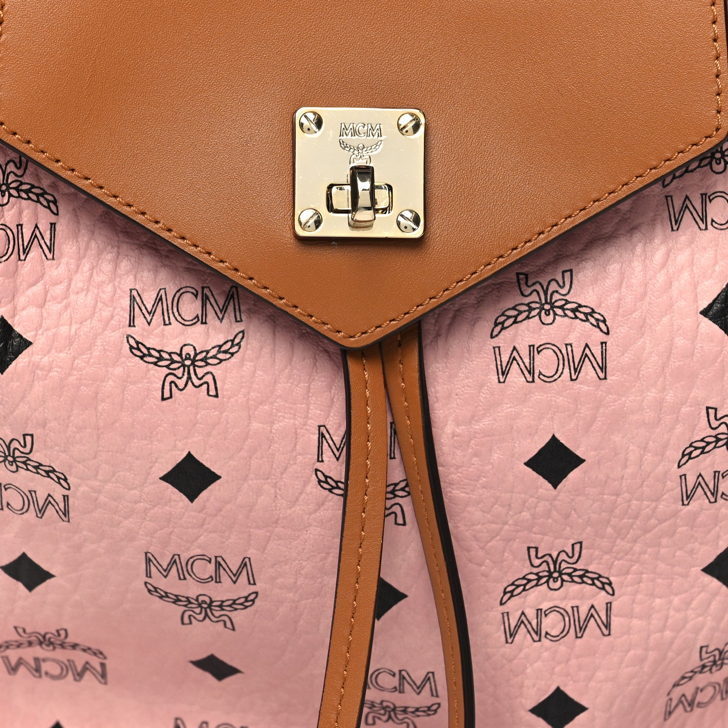 MCM Visetos Small Essential Backpack Soft Pink 8 of 11