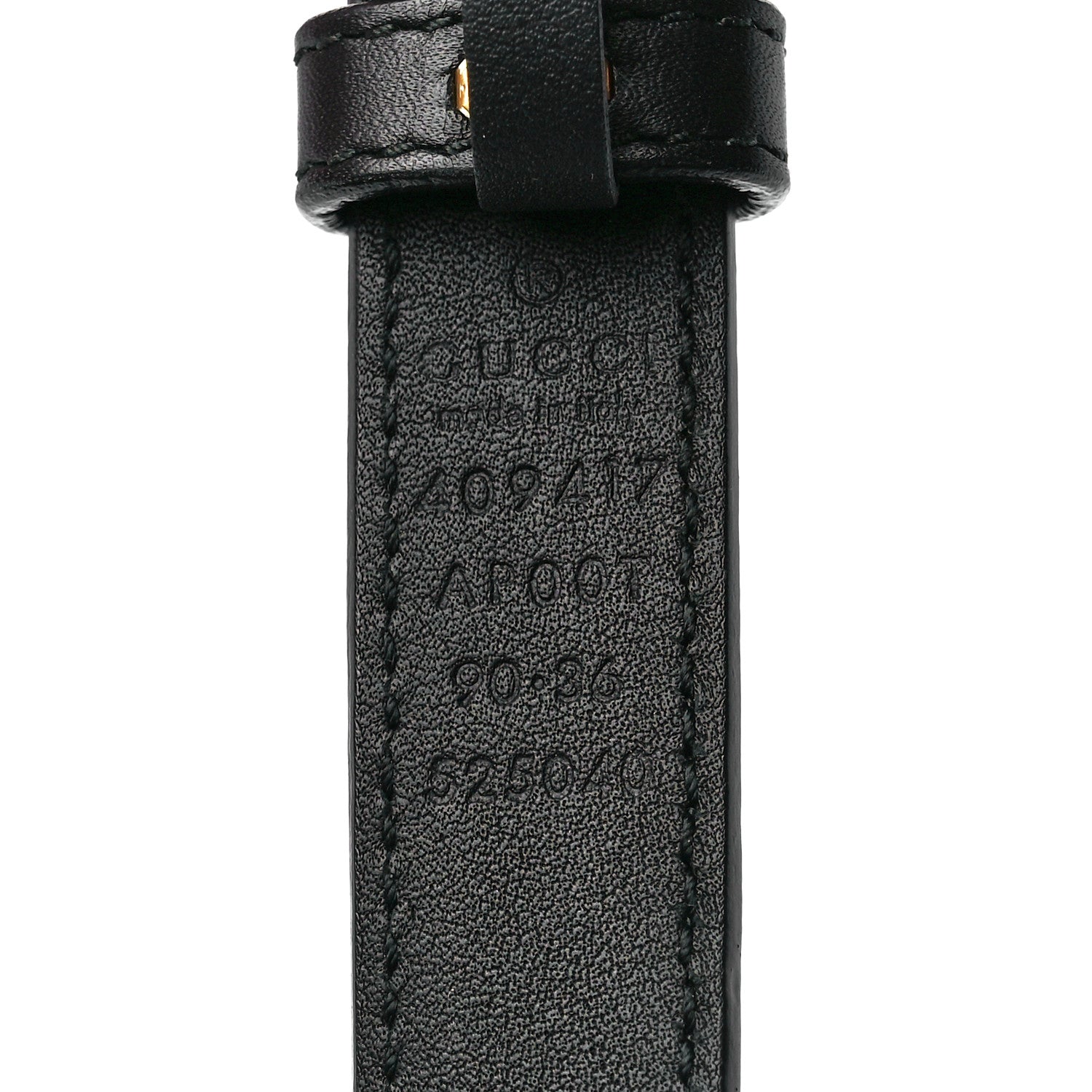 Gucci Calfskin Double G 20mm Belt 90 36 Black 4 of 4