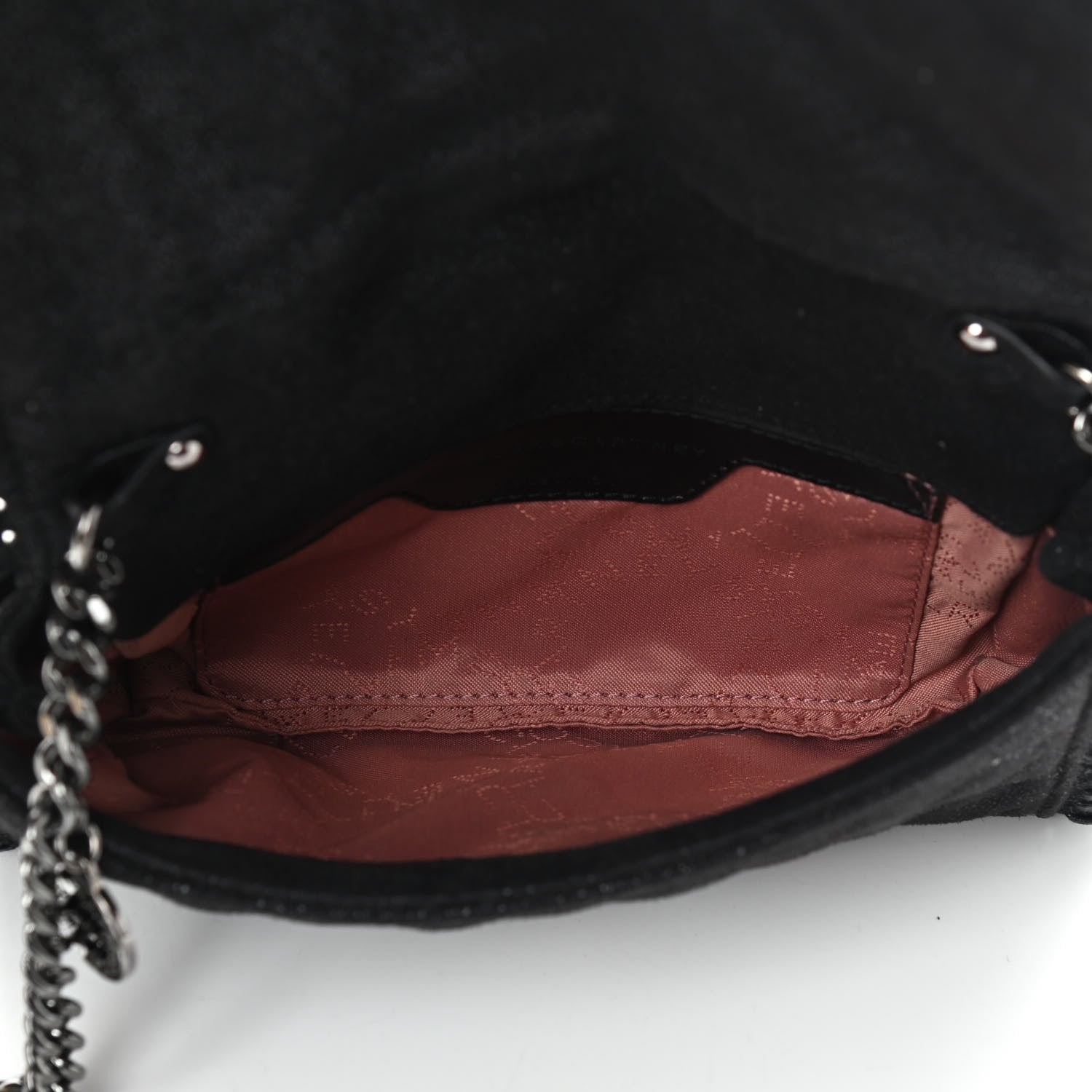 Stella McCartney Shaggy Deer Quilted Studded Falabella Crossbody Black 4 of 10