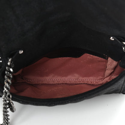 Stella McCartney Shaggy Deer Quilted Studded Falabella Crossbody Black 4 of 10