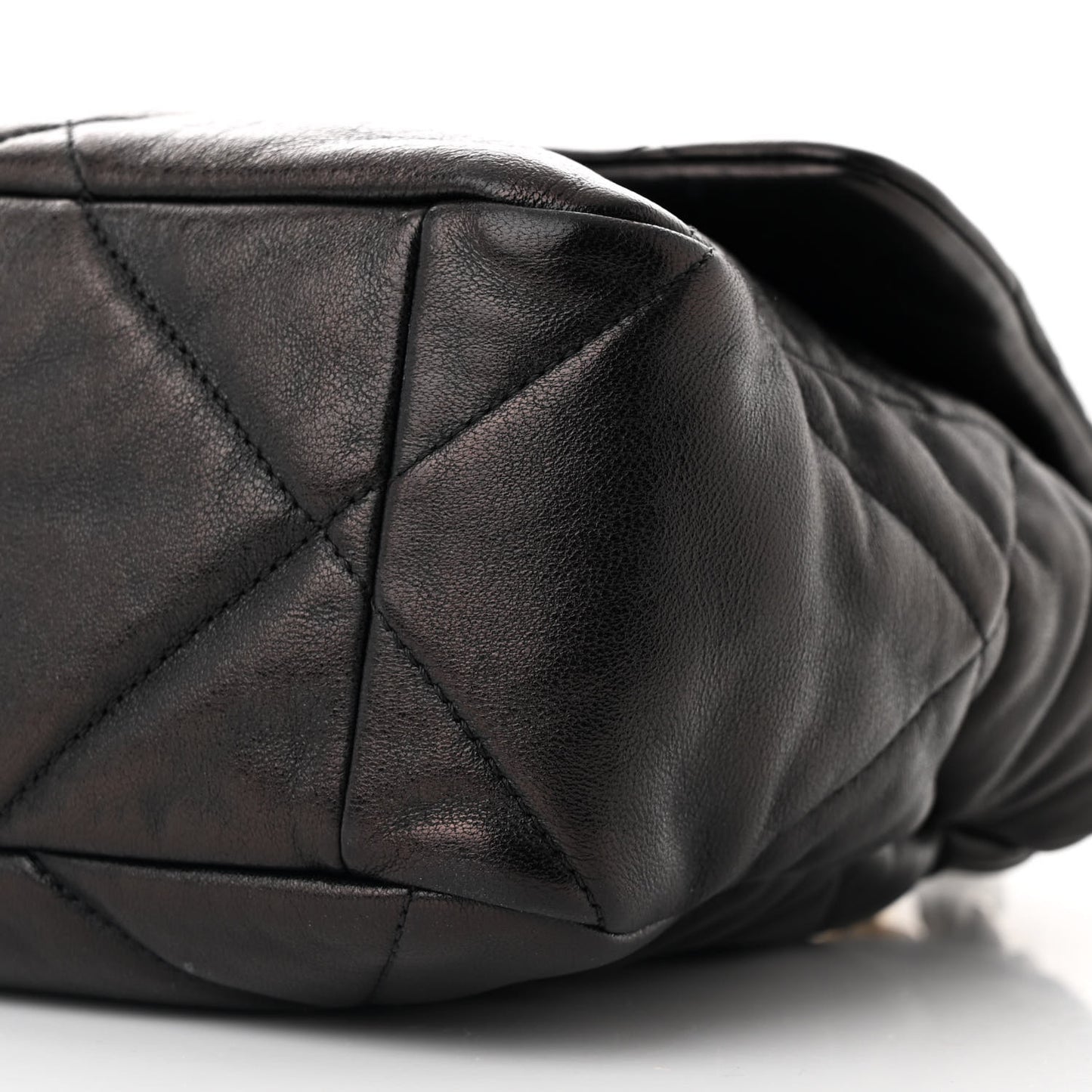 Lambskin Quilted Large Chanel 19 Flap Black
