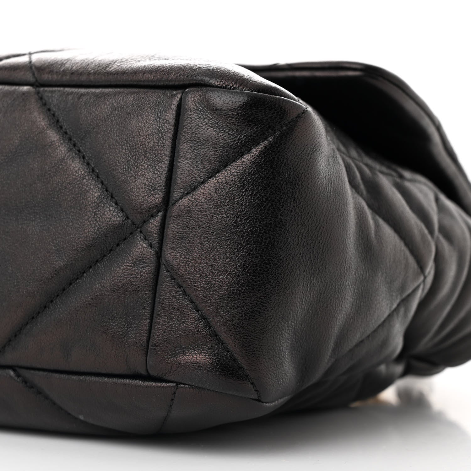 Chanel Lambskin Quilted Large Chanel 19 Flap Black 10 of 10