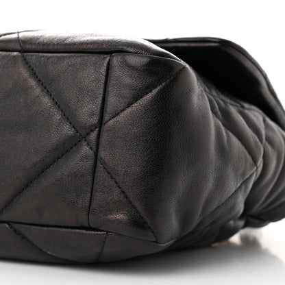 Chanel Lambskin Quilted Large Chanel 19 Flap Black 10 of 10