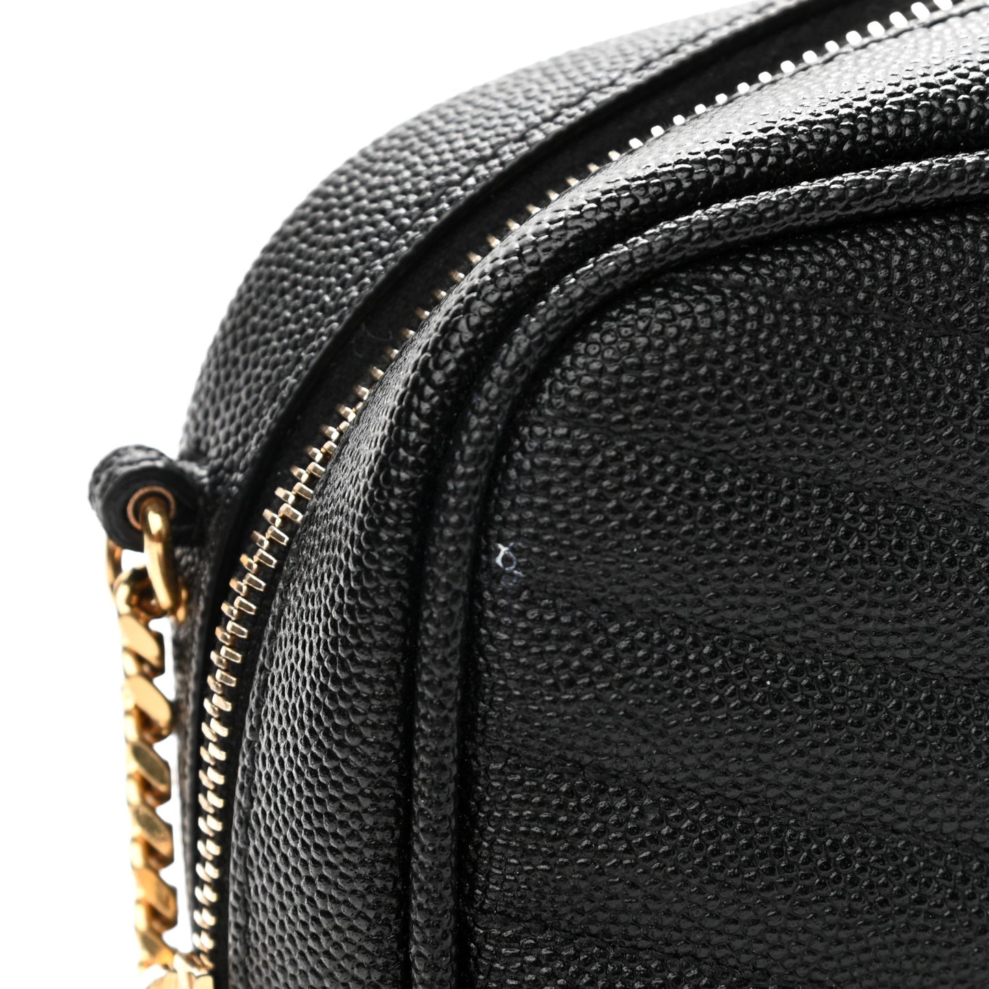 Grain De Poudre Matelasse Monogram Mini Lou Camera Bag Black