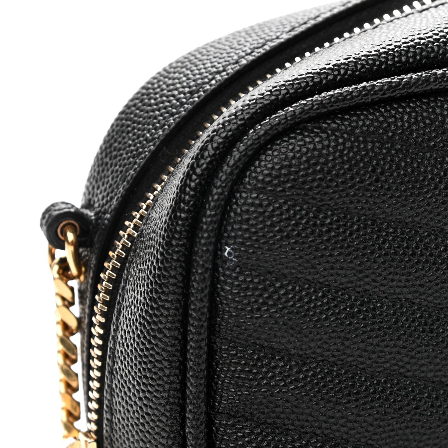 Saint Laurent Grain De Poudre Matelasse Monogram Mini Lou Camera Bag Black 11 of 13