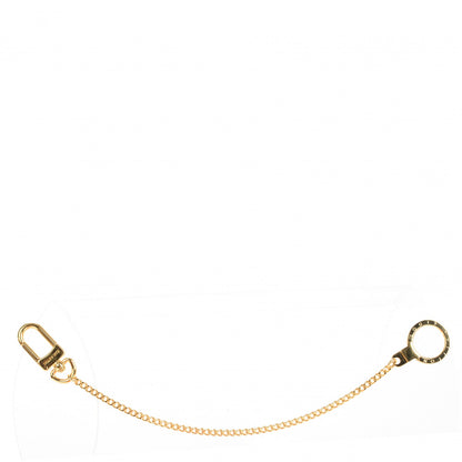 Louis Vuitton Metal Pochette Extender Key Ring Chain Gold 1 of 5