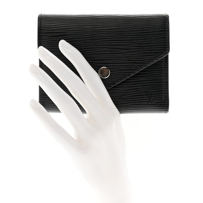 Louis Vuitton Epi Victorine Wallet Black 2 of 7