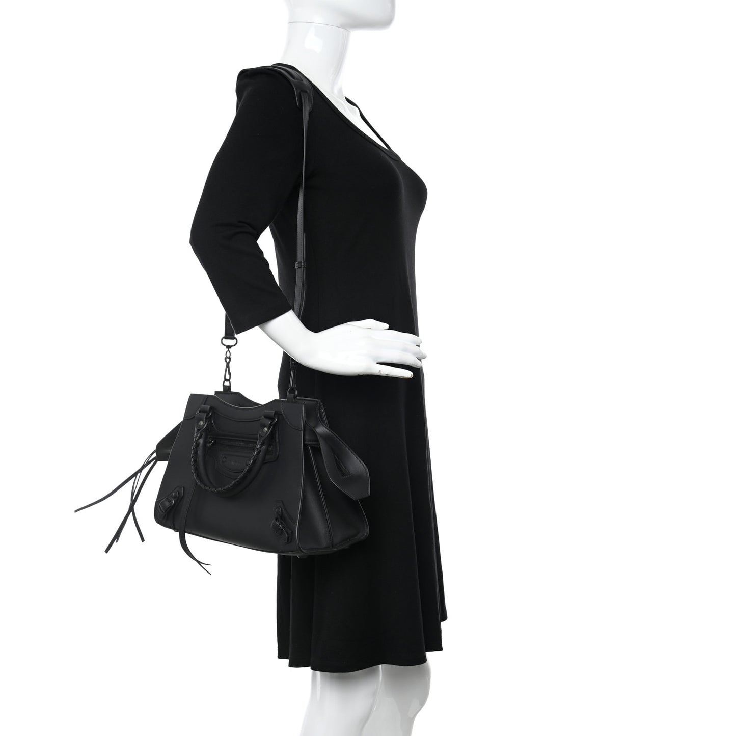Smooth Calfskin Neo Classic Black Hardware S City Black