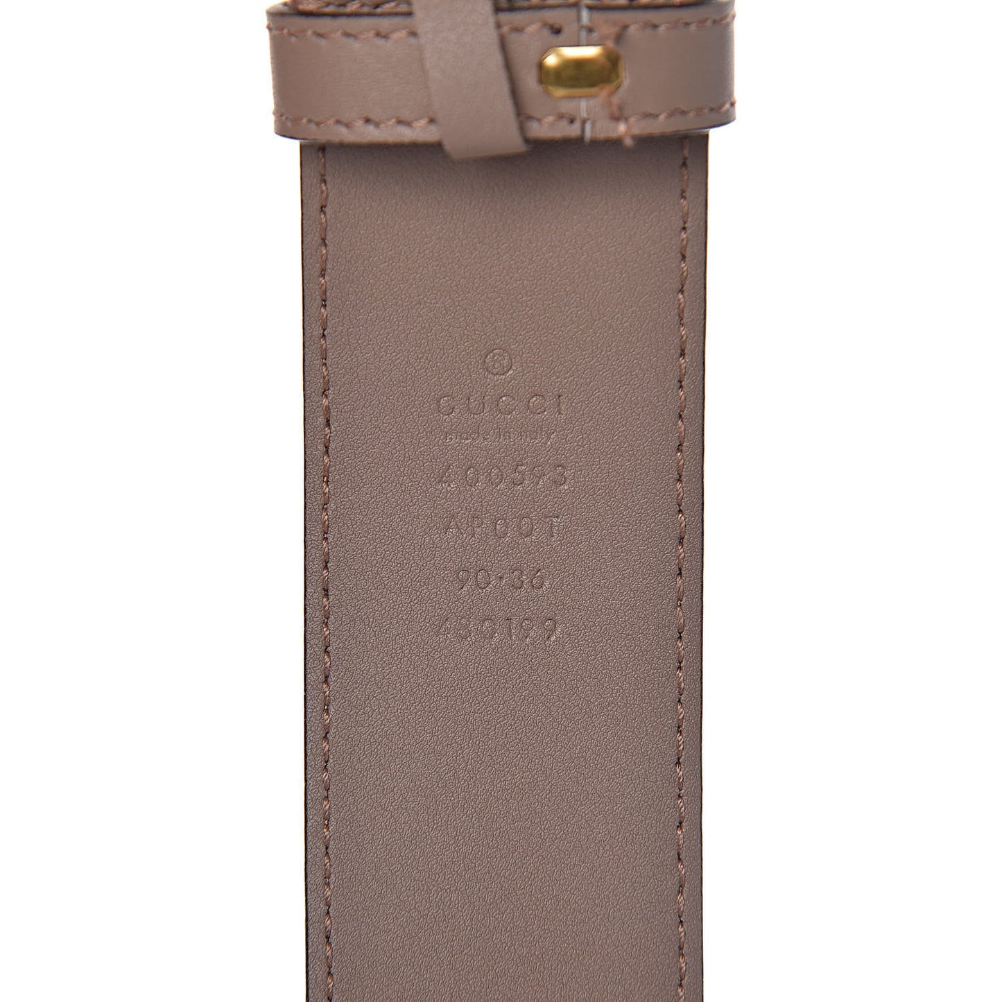 Calfskin Double G 40mm Belt 90 36 Porcelain Rose